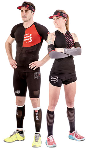 Мужской и женский комплект спортивной одежды