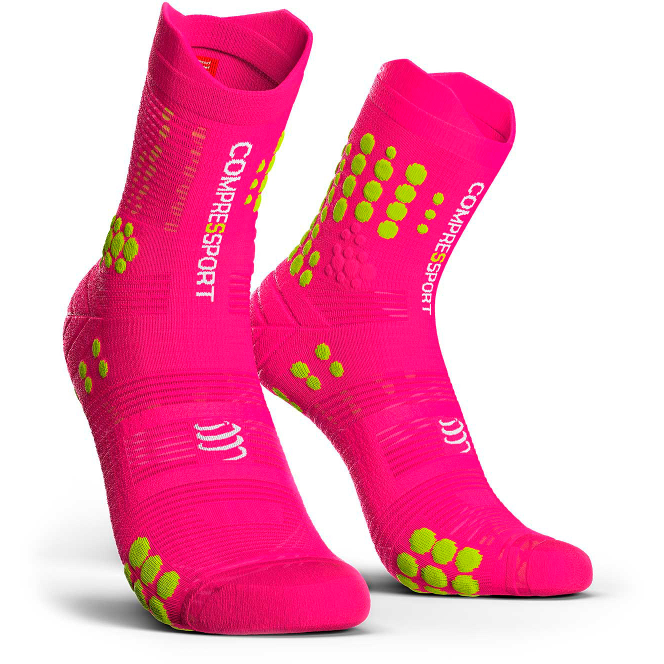 Шкарпетки компресійні Compressport Pro Racing Socks V3.0 Trail, Fluo Pink