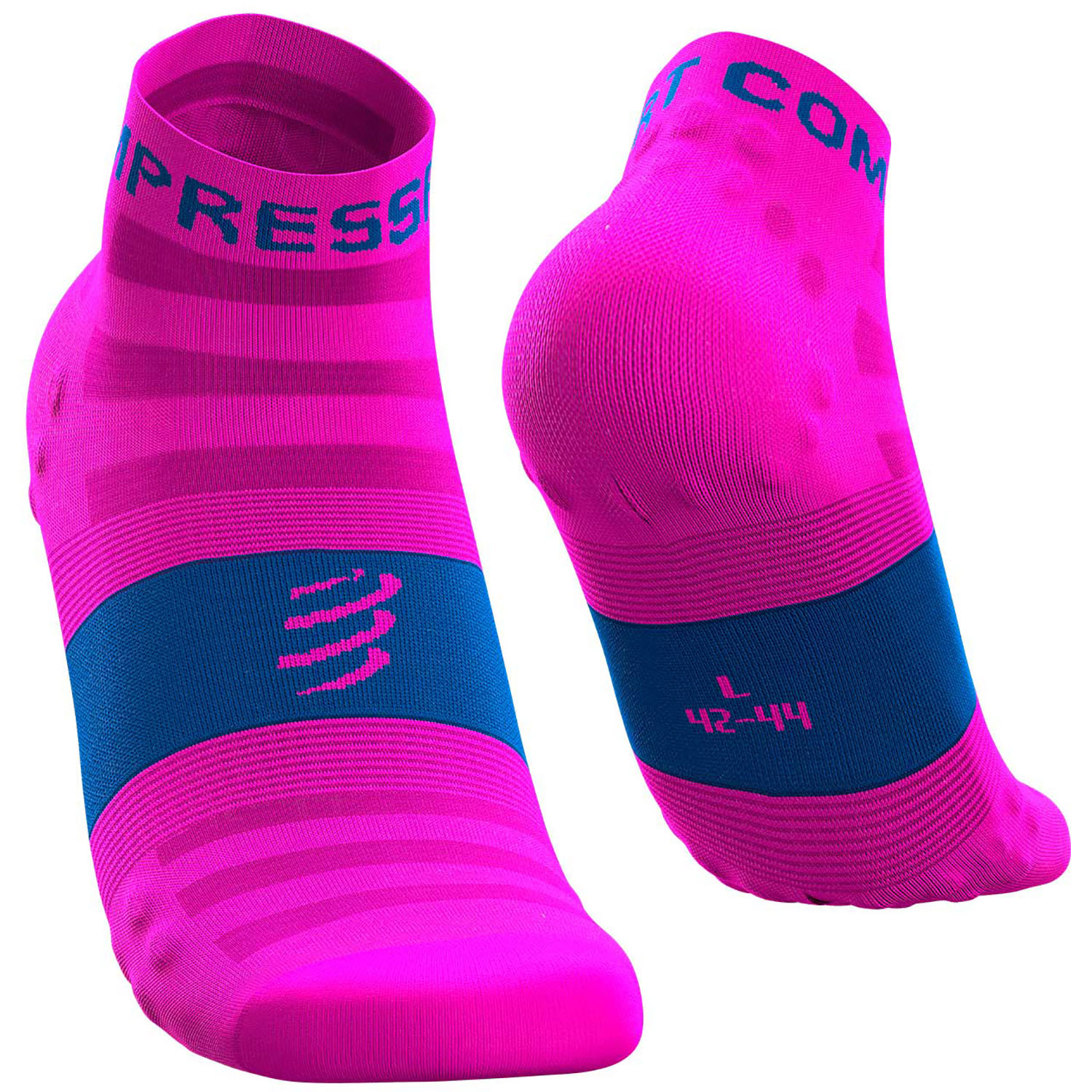 Шкарпетки компресійні Compressport Pro Racing Socks V3.0 Ultralight Run Low, Fluo Pink