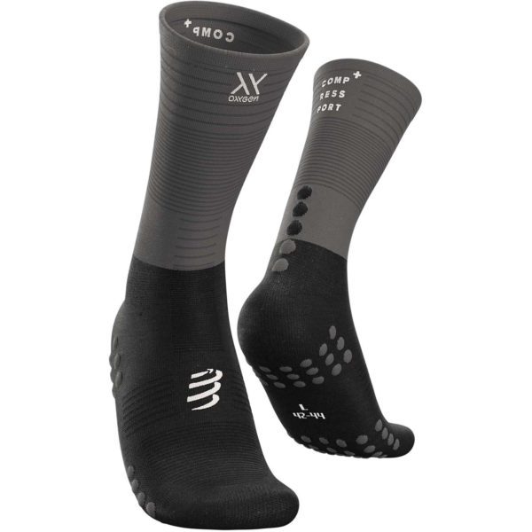 Шкарпетки компресійні Compressport Mid Compression Socks, Black/Grey