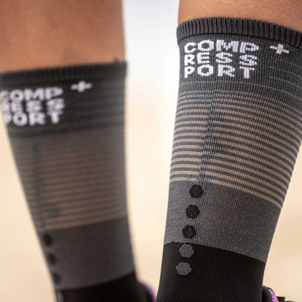 Шкарпетки компресійні Compressport Mid Compression Socks, Black/Grey