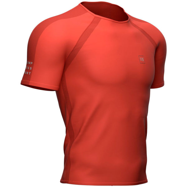 Футболка Compressport Training SS Tshirt, Red Clay