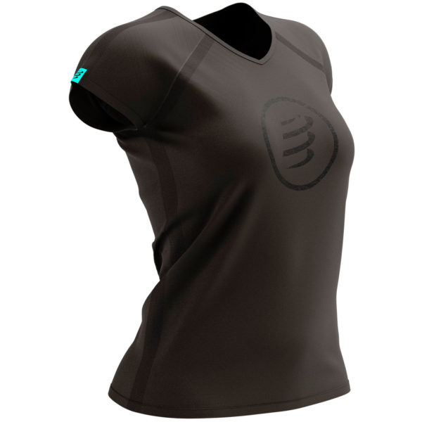 Футболка женская Compressport Training Tshirt SS W - Black Edition 2021