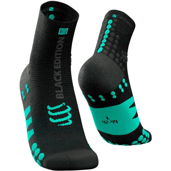 Носки компрессионные Compressport Pro Racing Socks V3.0 Run High - Black Edition 2021