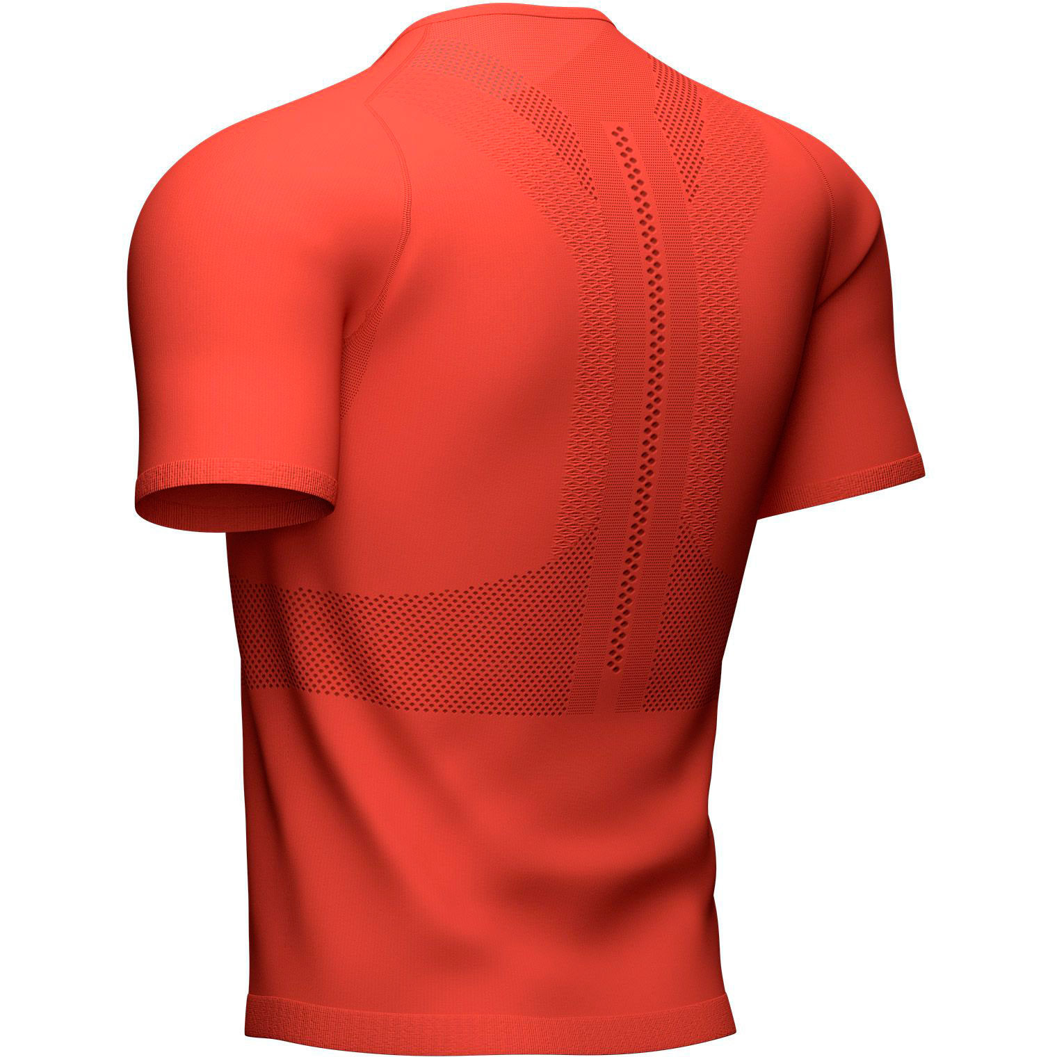 Футболка Compressport Trail Half-Zip Fitted SS Top, Red Clay