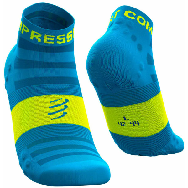 Шкарпетки компресійні Compressport Pro Racing Socks V3.0 Ultralight Run Low, Fluo Blue OLD