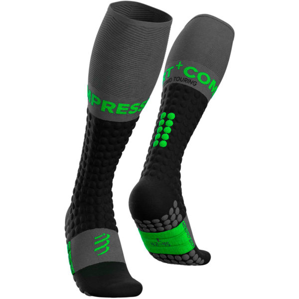 Гольфи Compressport Ski Touring Full Socks, Black/Green