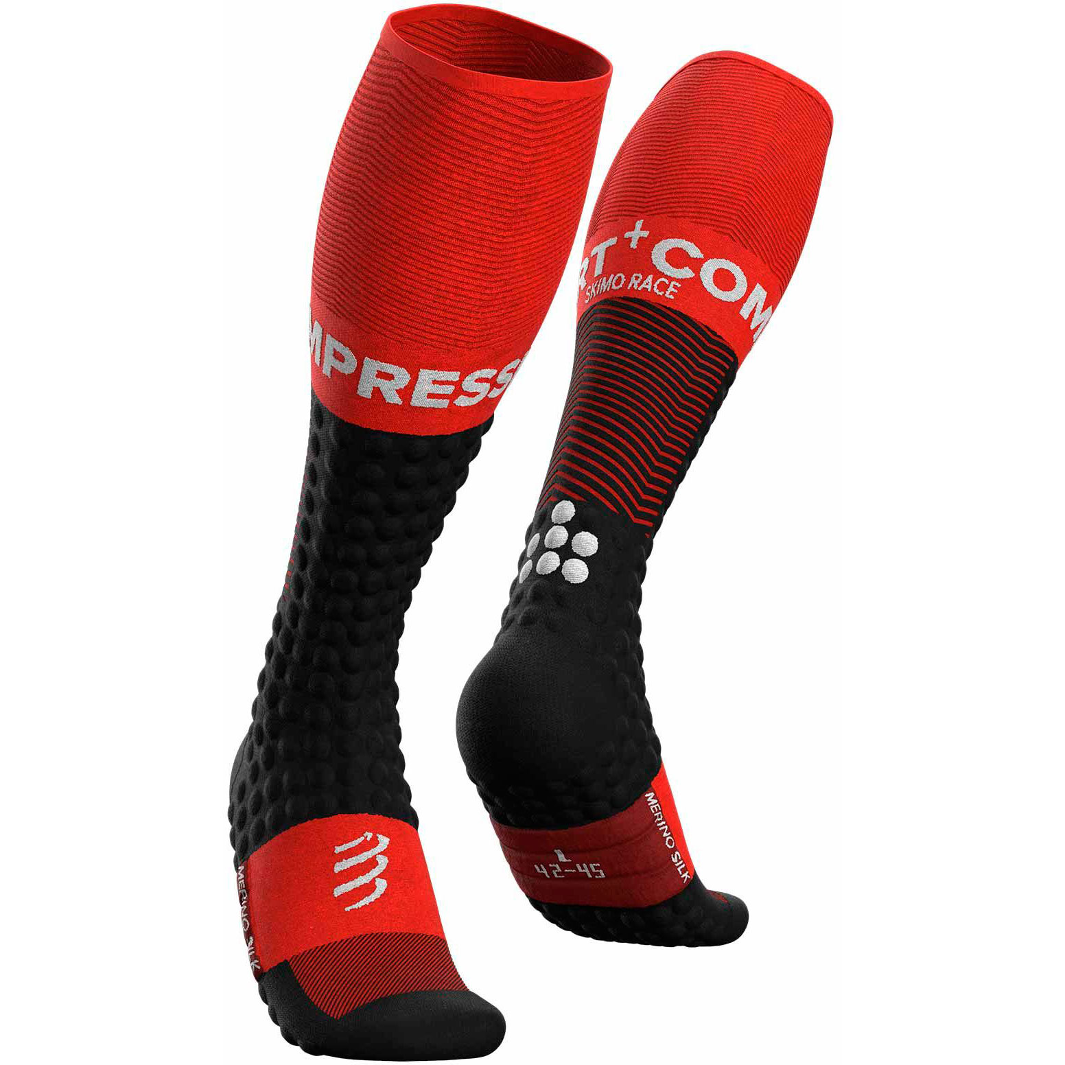 Гольфи Compressport Skimo Full Socks, Black/Red