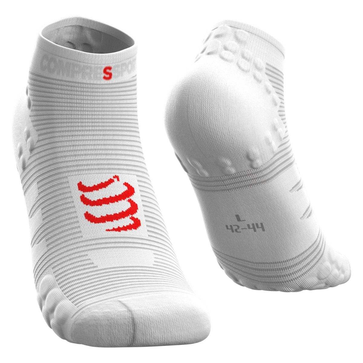 Шкарпетки компресійні Compressport Pro Racing Socks V3.0 Ultralight Run Low, White OLD