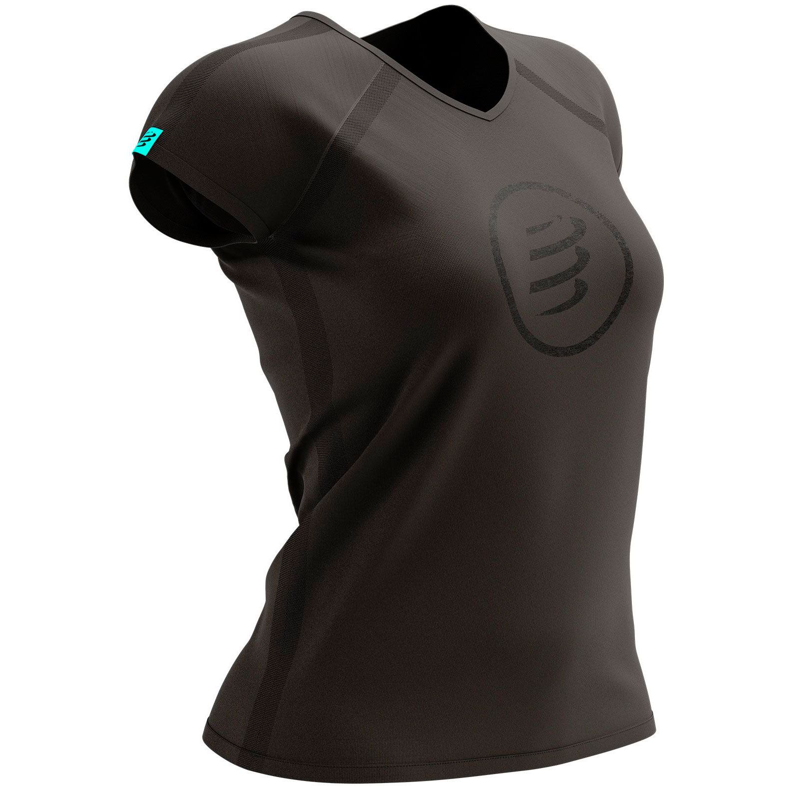 Футболка жіноча Compressport Training Tshirt SS W - Black Edition 2021, Black