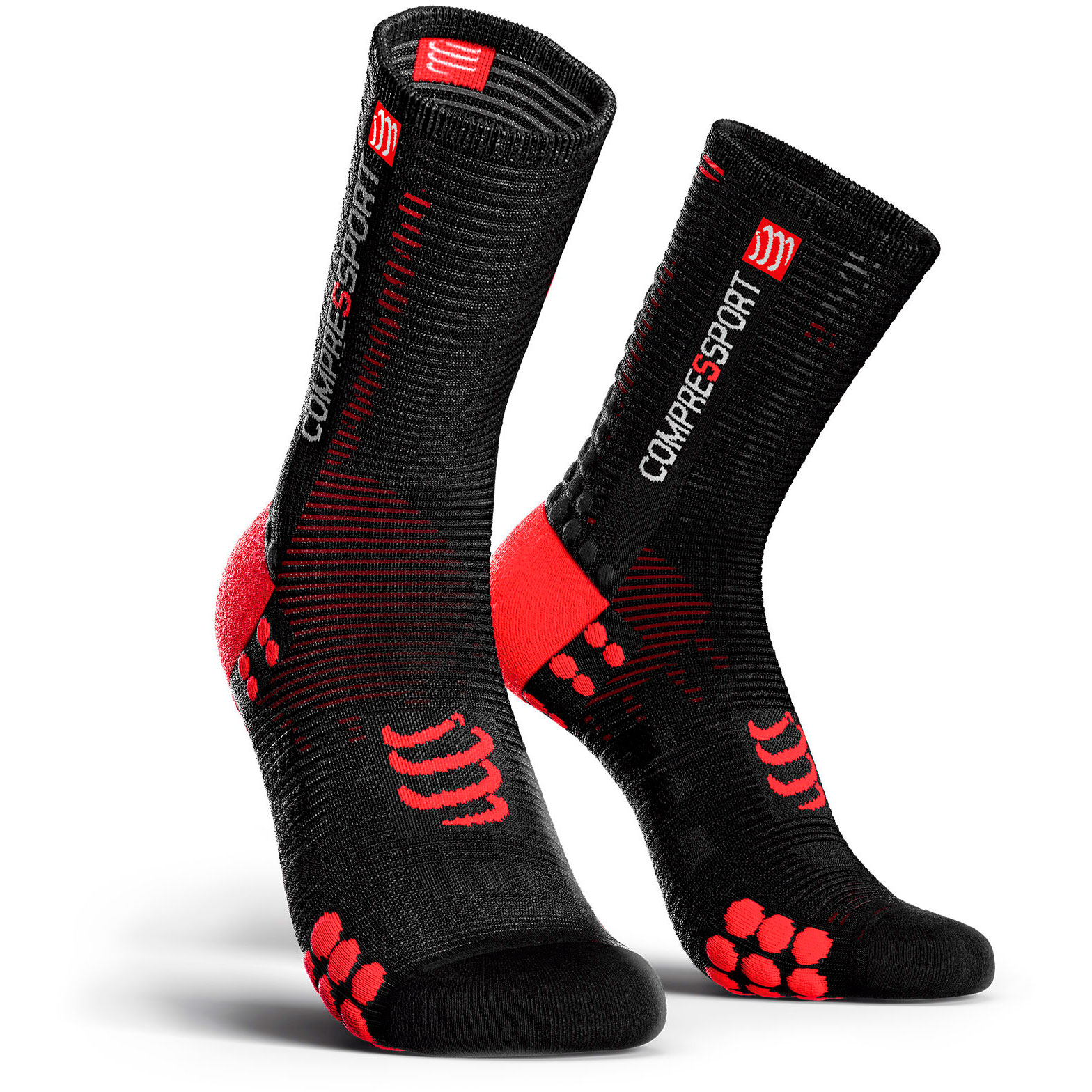 Шкарпетки компресійні Compressport Pro Racing Socks V3.0 Bike, Black/Acid Yellow