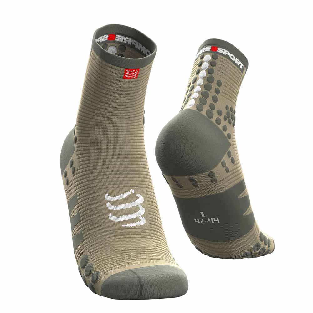 Шкарпетки компресійні Compressport Pro Racing Socks V3.0 Run High, Dusty Olive