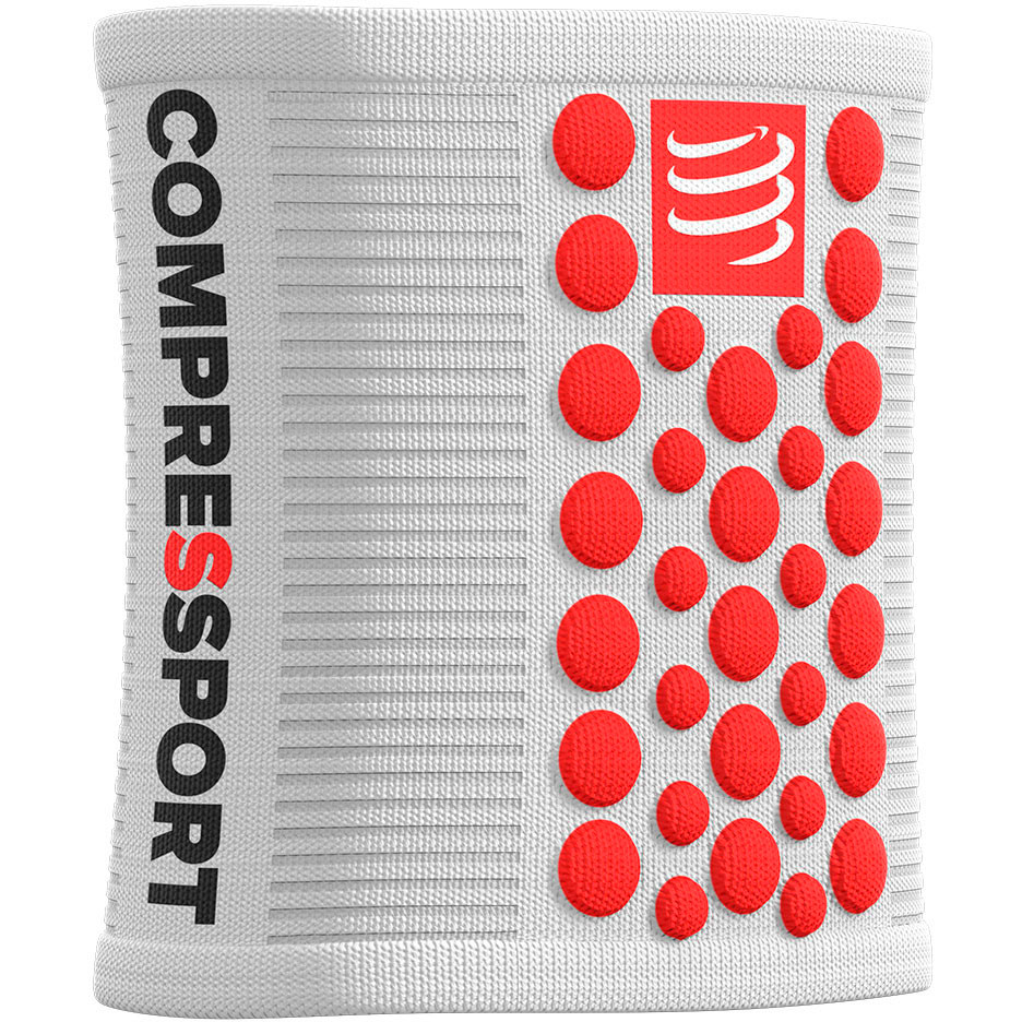 Напульсник Compressport Sweatbands 3D.Dots, White/Red