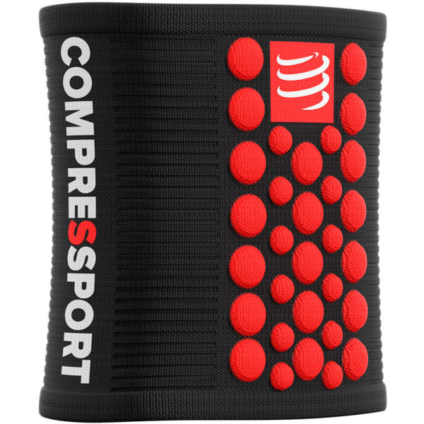 Напульсник Compressport Sweatbands 3D.Dots, Black/Red