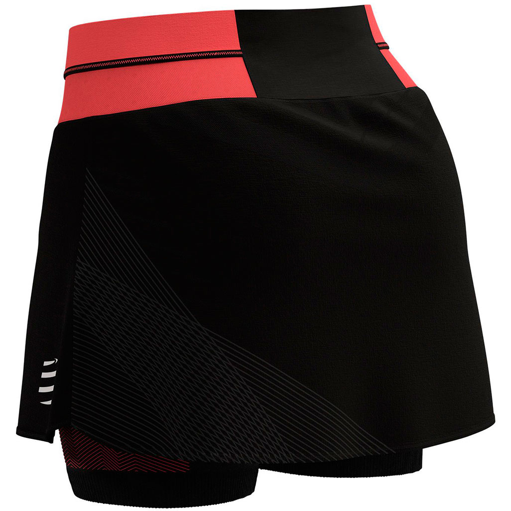 Спідниця Compressport Performance Skirt W, Black/Coral