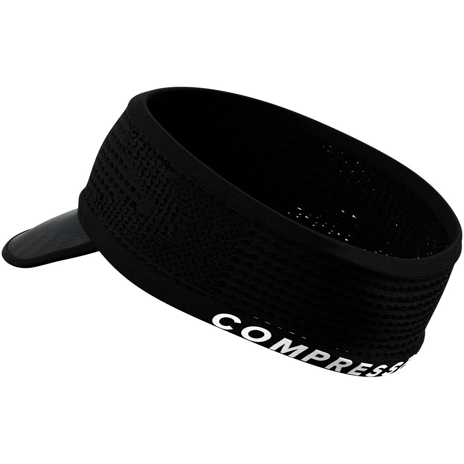 Пов'язка з козирком Compressport Spiderweb Headband On/Off, Black