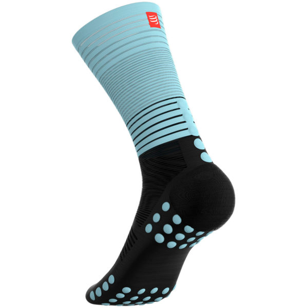 Шкарпетки компресійні Compressport Mid Compression Socks Run, Black/Ice Blue