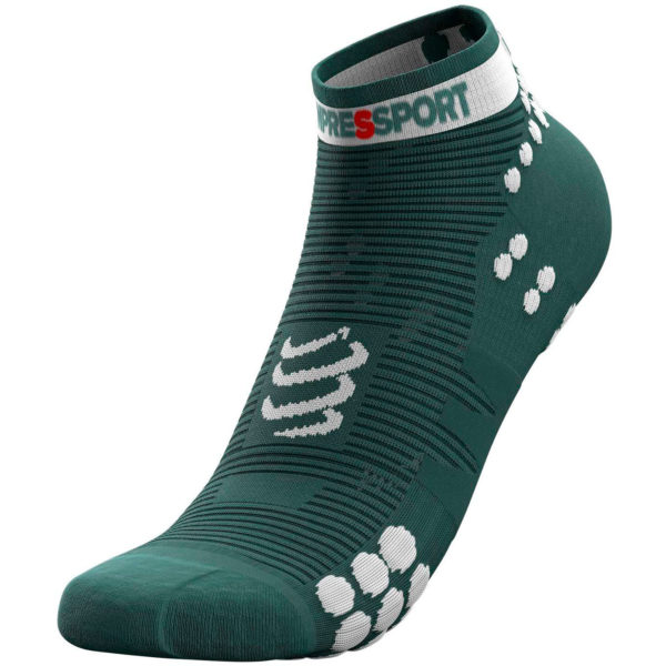 Шкарпетки компресійні Compressport Pro Racing Socks V3.0 Run Low, Silver Pine/White