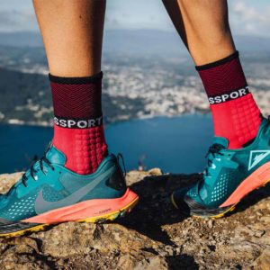Шкарпетки компресійні Compressport Pro Racing Socks Winter Trail, Red/Black
