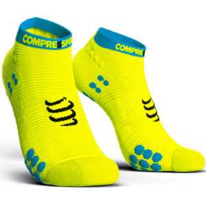 Шкарпетки компресійні Compressport Pro Racing Socks V3.0 Run Low, White/Blue