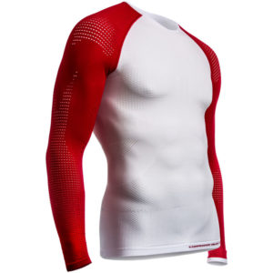 Термокофта Compressport On/Off Multisport Shirt LS, White-Red