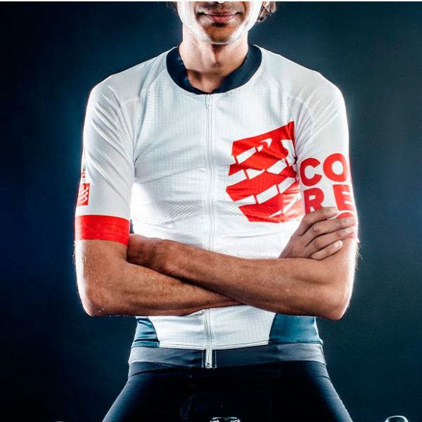 Велофутболка Compressport Cycling On/Off Maillot, White